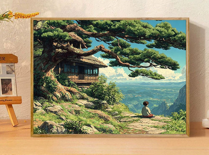 Verspielte Fantasieillustration Leinwandkunst Karnz