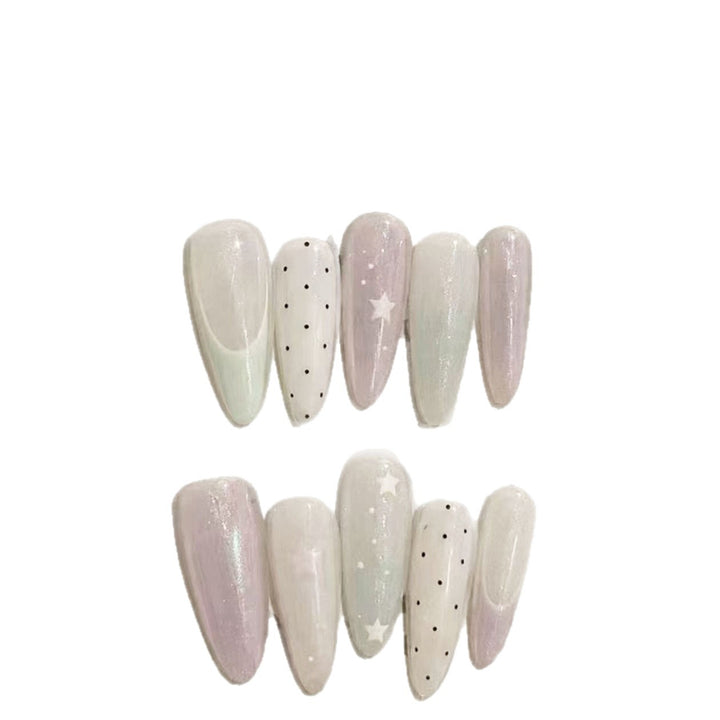 Elegante Langanhaltende Press-On Nagelset Karnz