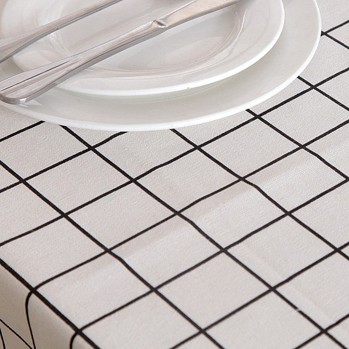 Fischgrätenmuster Tischdecke