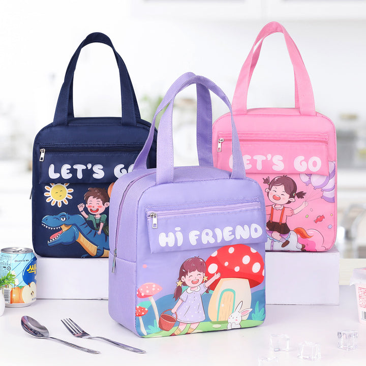 Isolierter Cartoon Lunch Tote Karnz