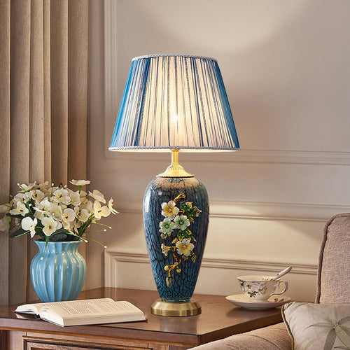 Verschnörkelte Blumentischlampe