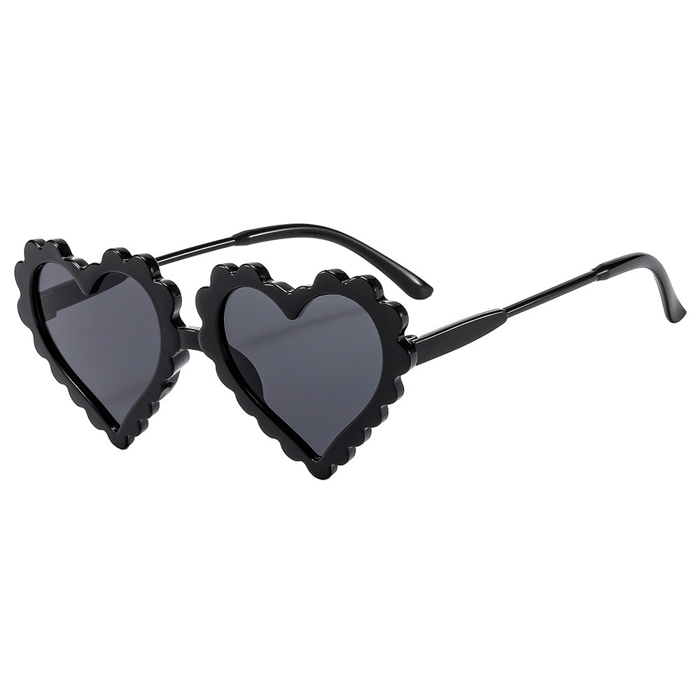 Damen verspielte Herzform Sonnenbrille Karnz