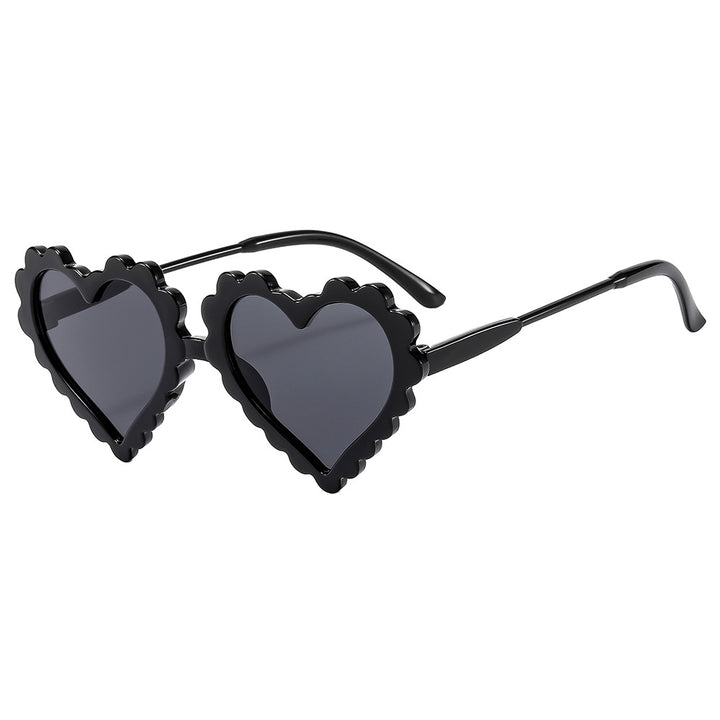 Damen verspielte Herzform Sonnenbrille Karnz