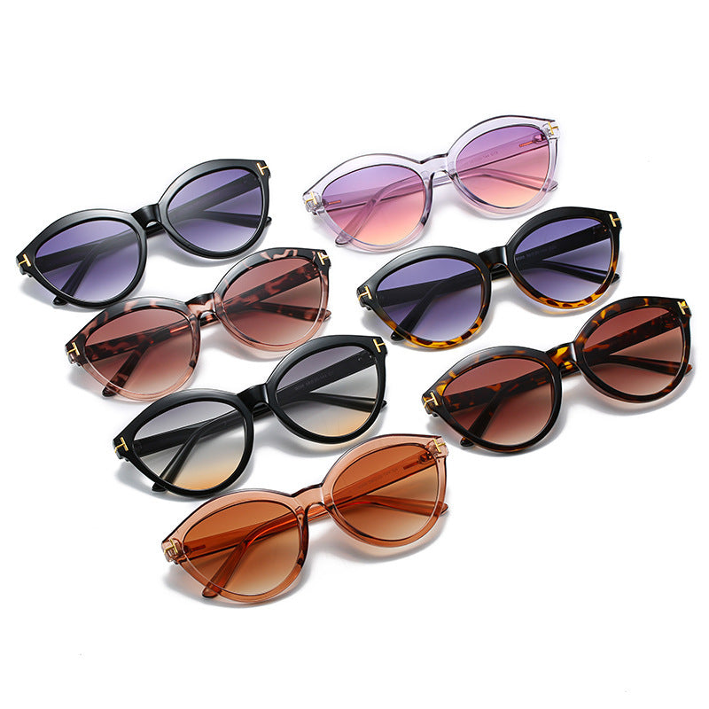 Elegante Übergroße Katzenaugen-Sonnenbrille Karnz