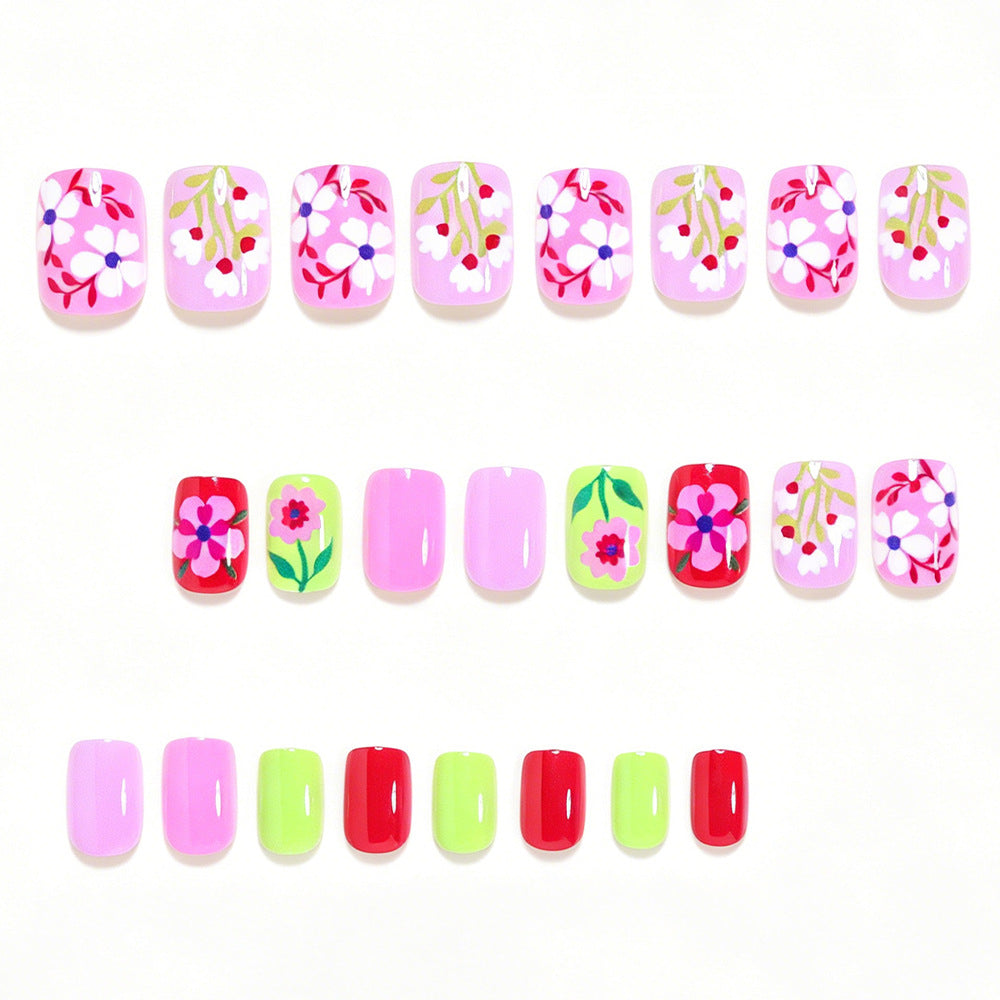 Bunte Florale Nagelkunst Tipps Karnz