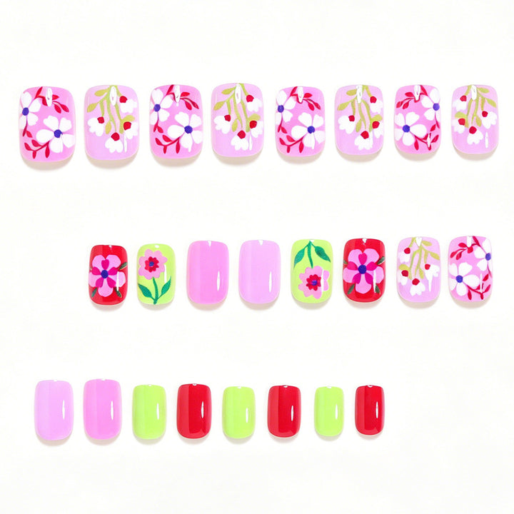 Bunte Florale Nagelkunst Tipps Karnz