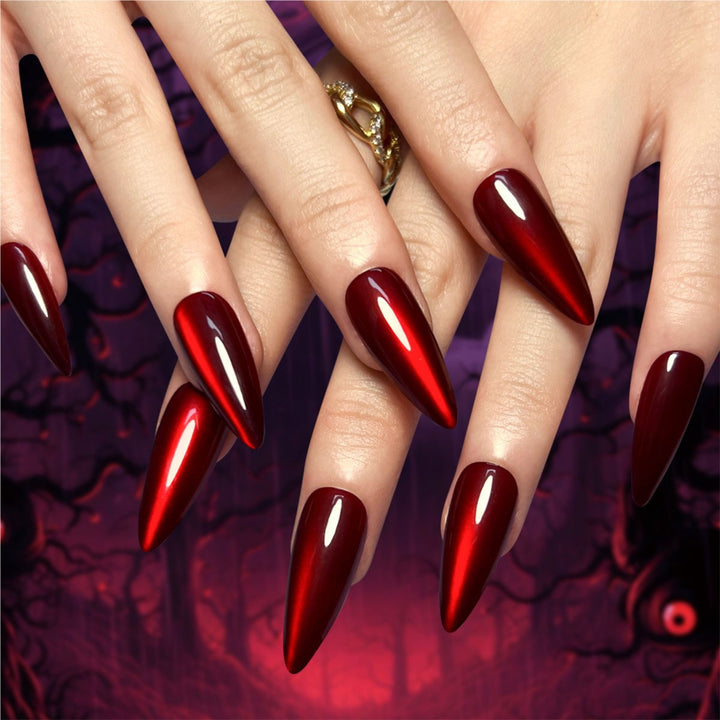 Glänzendes Stiletto Press-On-Nägel Set