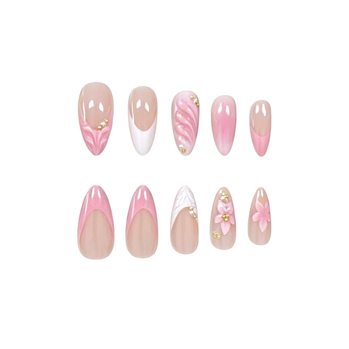 Elegante Florale Acryl-Nagelverstärkungen Karnz 1789915803