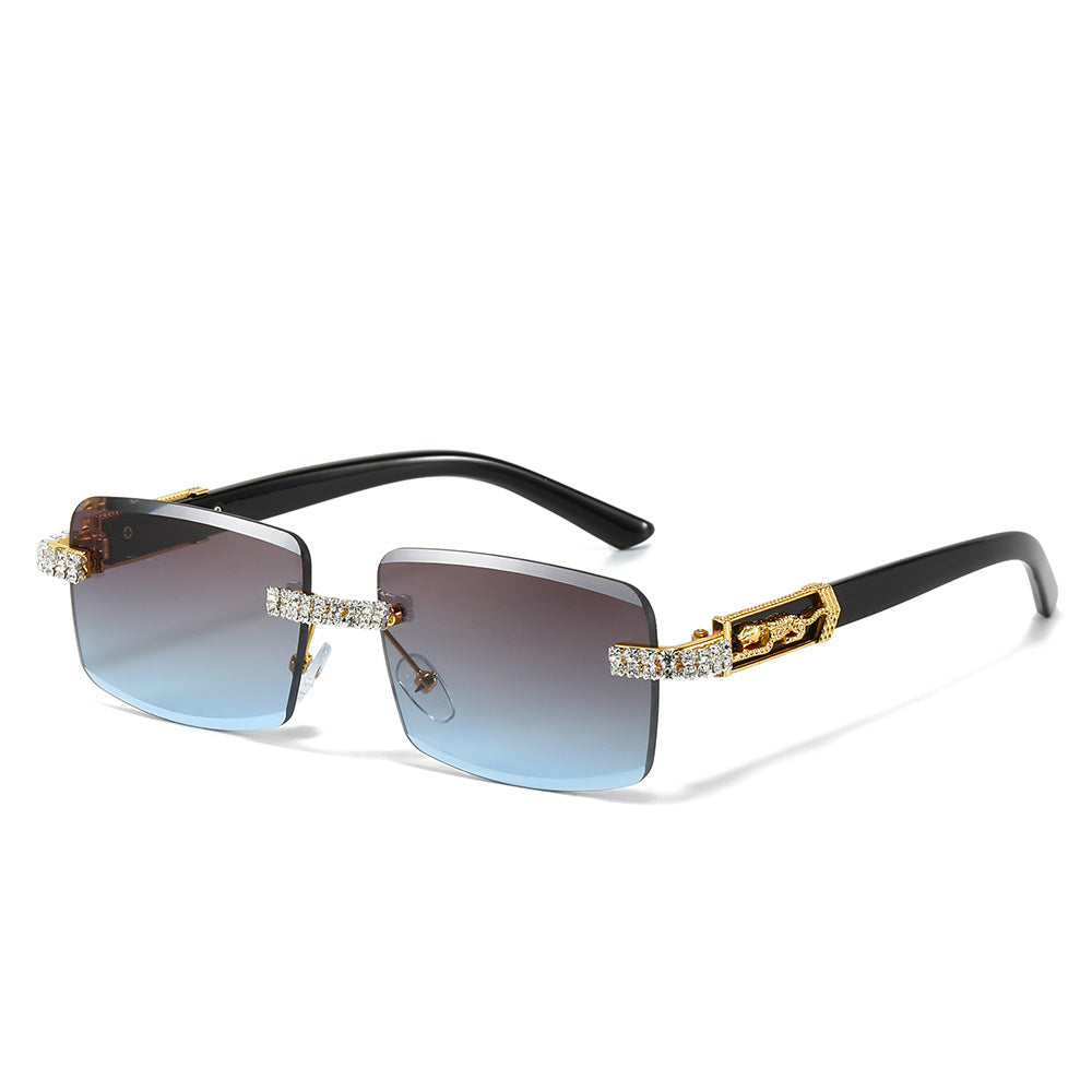 Dekorativer quadratischer Rahmen Modetrends Sonnenbrille Karnz
