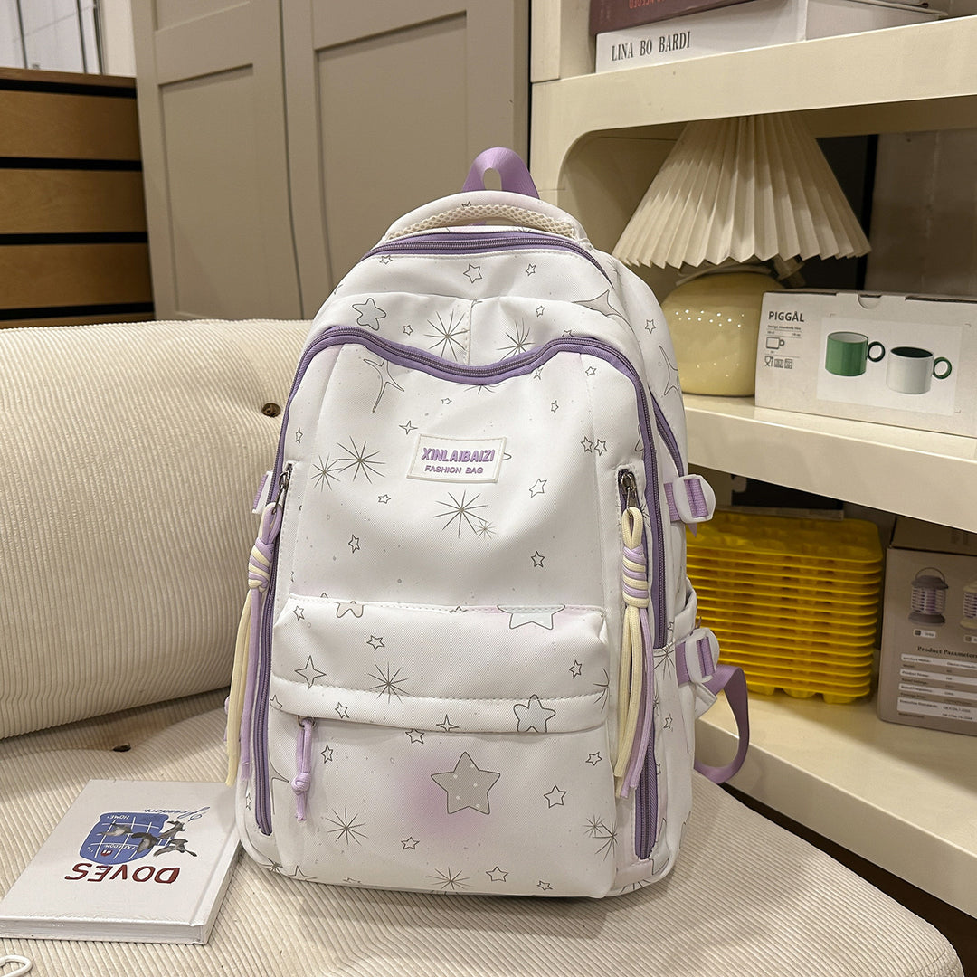 Multifunktionaler Rucksack mit Sternmuster