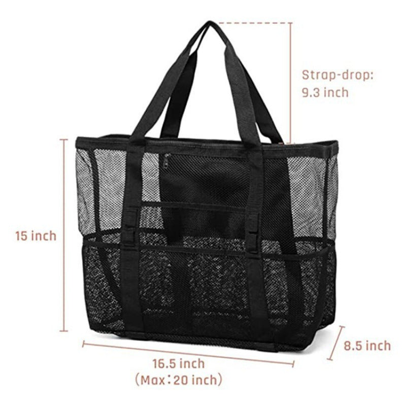 Geräumige Netz-Strandtasche Karnz
