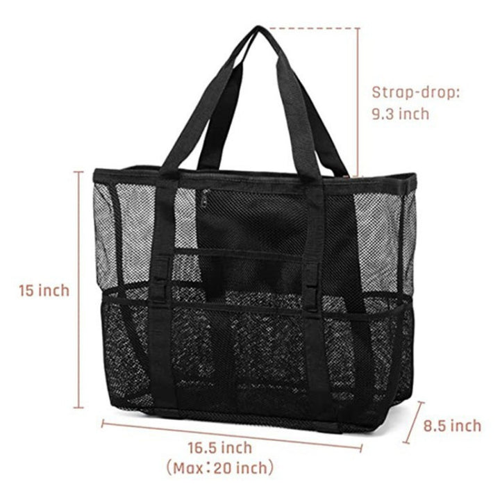 Geräumige Netz-Strandtasche Karnz