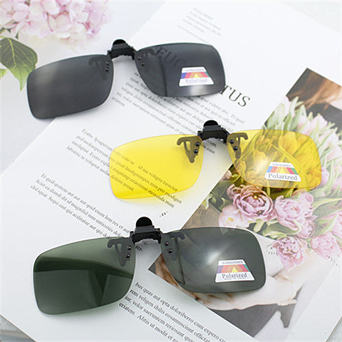 Damen Clip-On Sonnenbrille mit polarisierten Gläsern Karnz