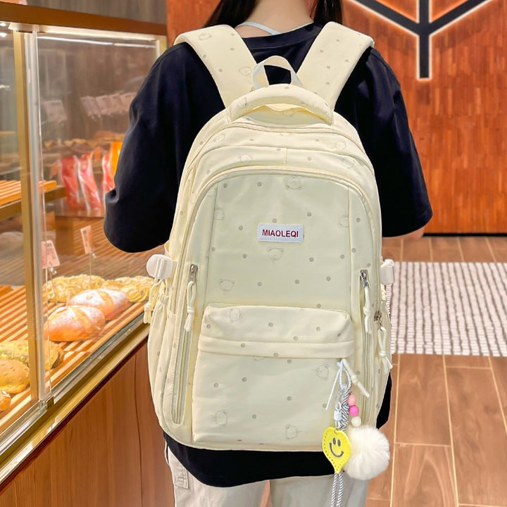 Verspielt gepunktetes Design Rucksack Karnz
