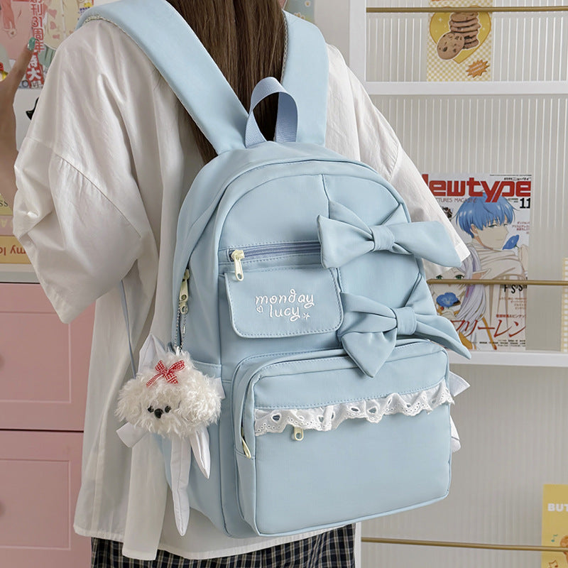 Süße Rucksack mit Schleifen-Detail Karnz