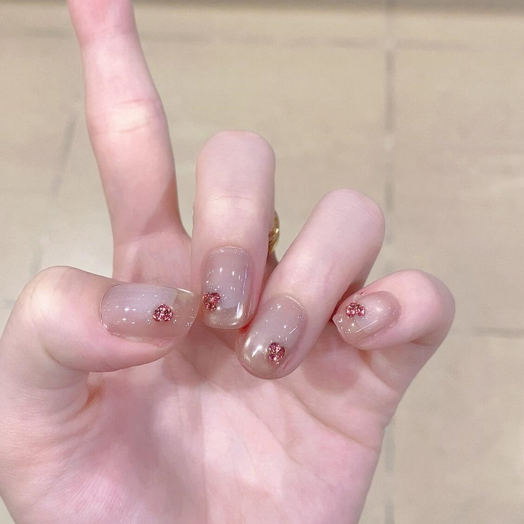 Kunstnägel mit Eleganten Glitzerdetails Karnz