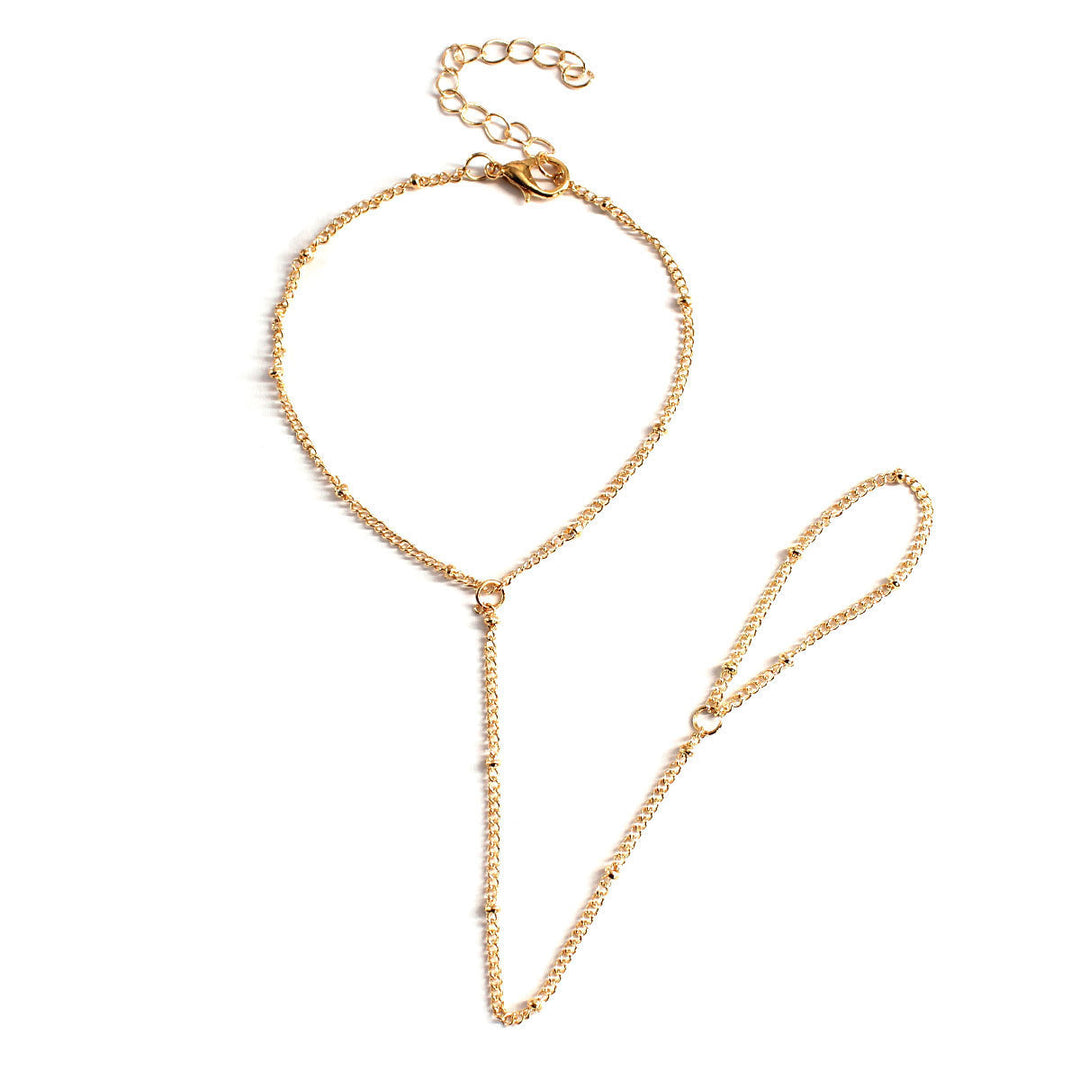 Glamouröse verstellbare Kettenfesselarmband Karnz