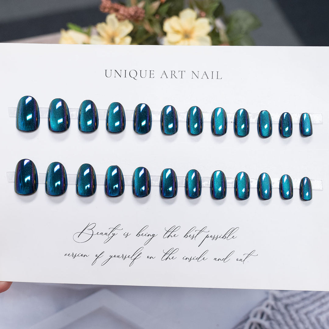 Metallic Press-On Nagel Set
