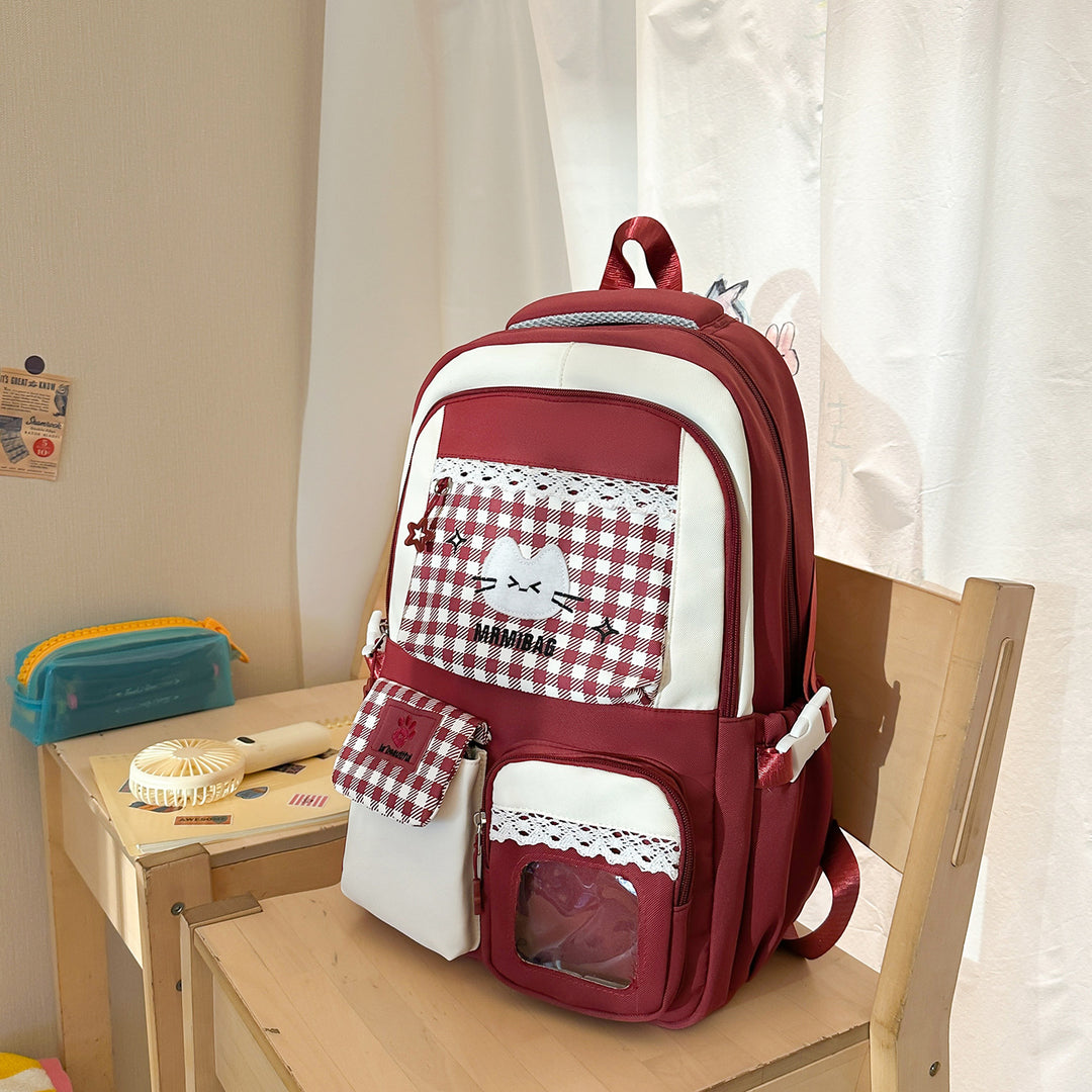 Stylische Multifunktions-Rucksack mit süßen Akzenten Karnz