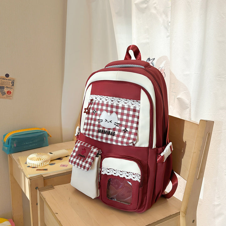 Stylische Multifunktions-Rucksack mit süßen Akzenten Karnz