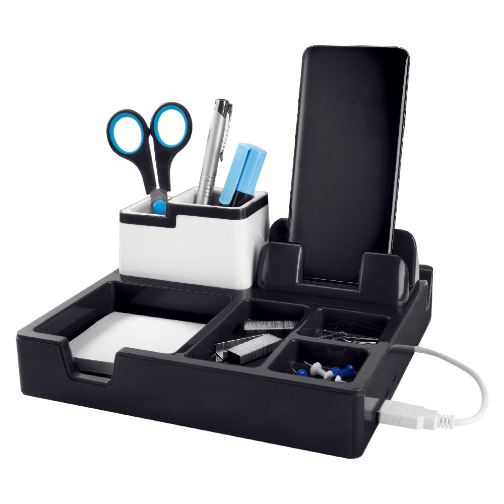 Multifunktionaler Schreibtischorganizer mit Usb-Ladeanschluss Karnz