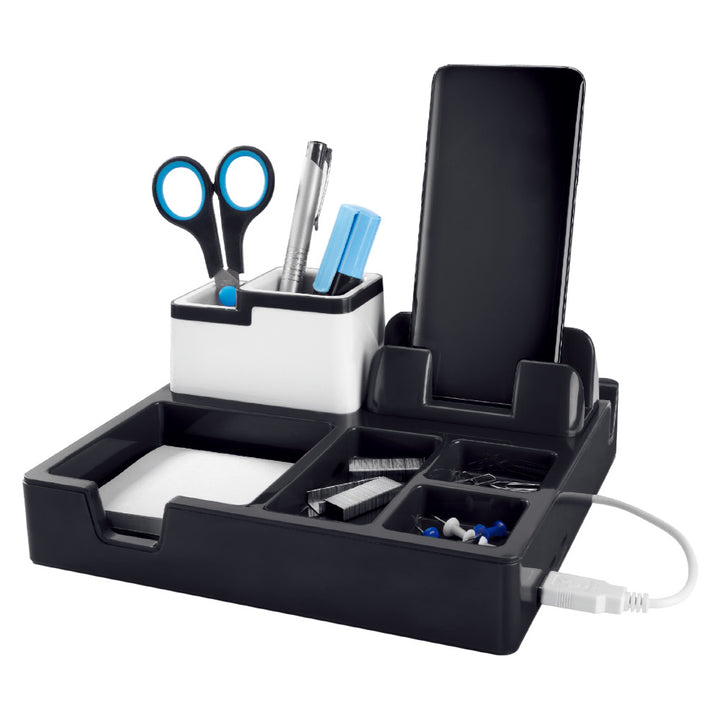 Multifunktionaler Schreibtischorganizer mit Usb-Ladeanschluss Karnz