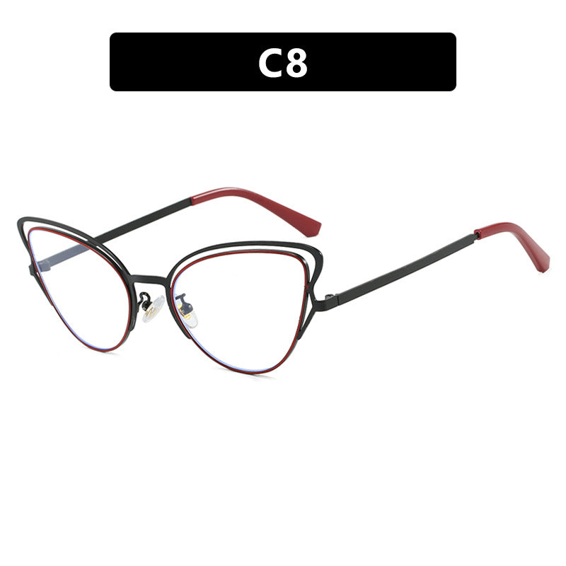 Damen Cat-Eye Brille mit edlem Metallrahmen und komfortabler Passform Karnz