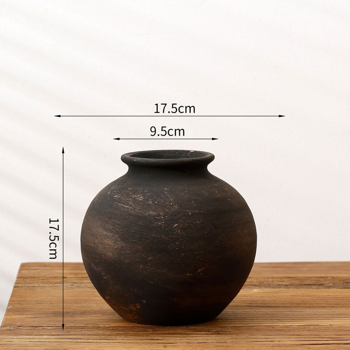Handgefertigte Terrakotta Vase Karnz