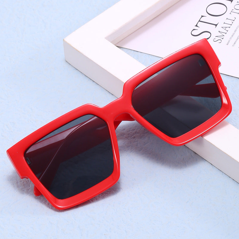 Damen Oversized Sonnenbrille mit modischem Transparentrahmen Karnz