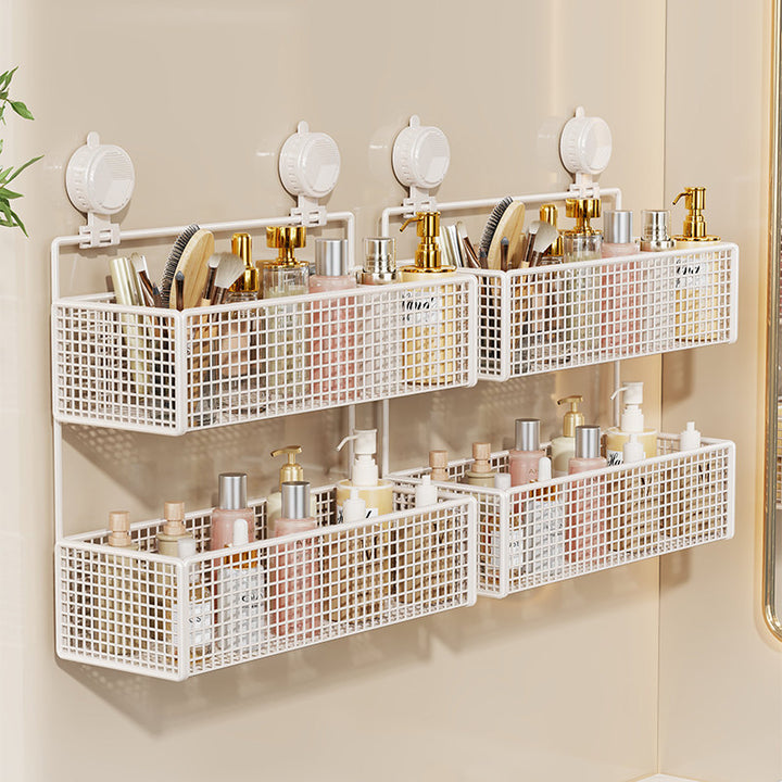 Saug-Montage Vertikales Mesh Kosmetik- & Toiletten-Organizer