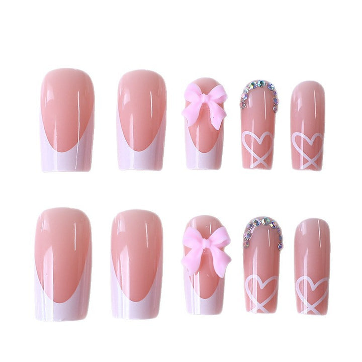 Elegante Französische Spitzen Acryl-Nagelverstärkungen Karnz