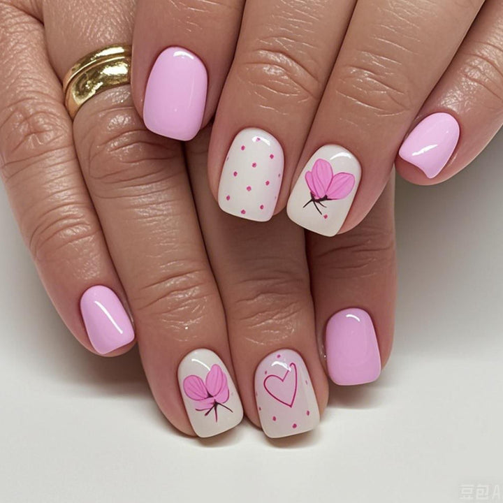 Kreatives Florales Acrylnagelkunstset Karnz