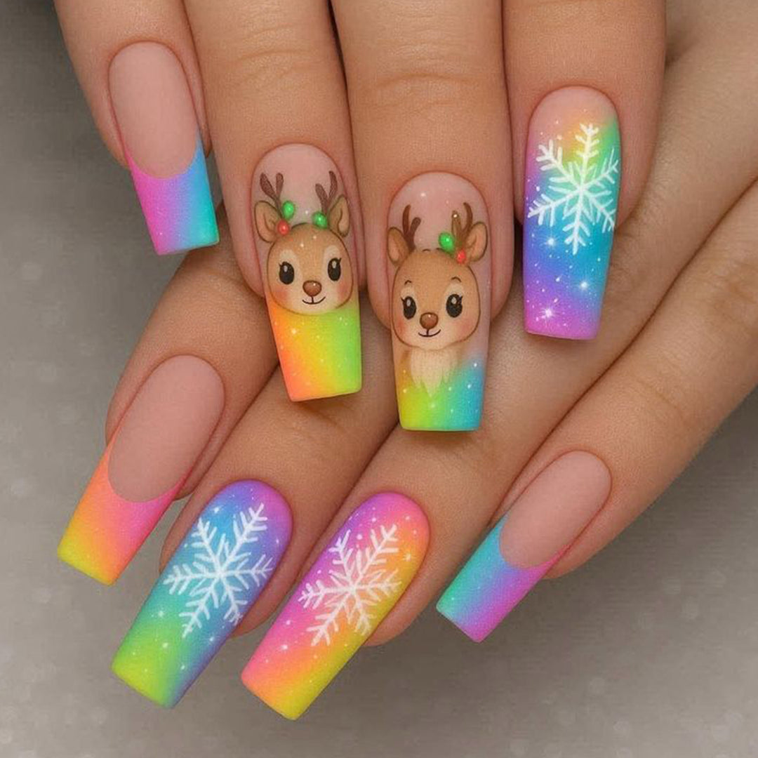 Festive Holiday Nail Art Extensions Karnz
