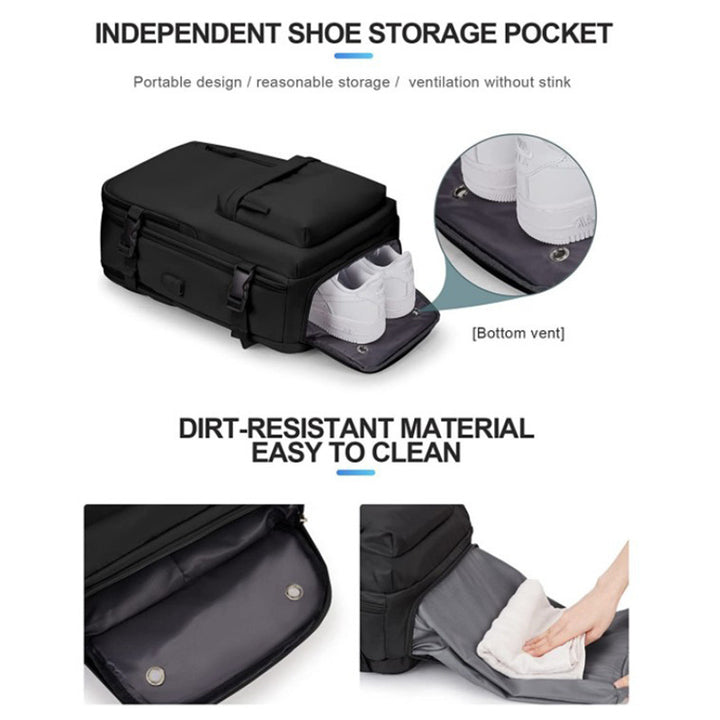 Multifunktionaler Reise-Rucksack mit Isoliertem Laptopfach Karnz