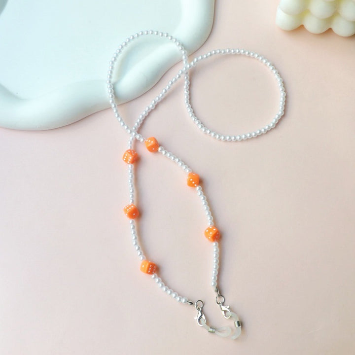 Elegante Perlen-Brillenkette Karnz