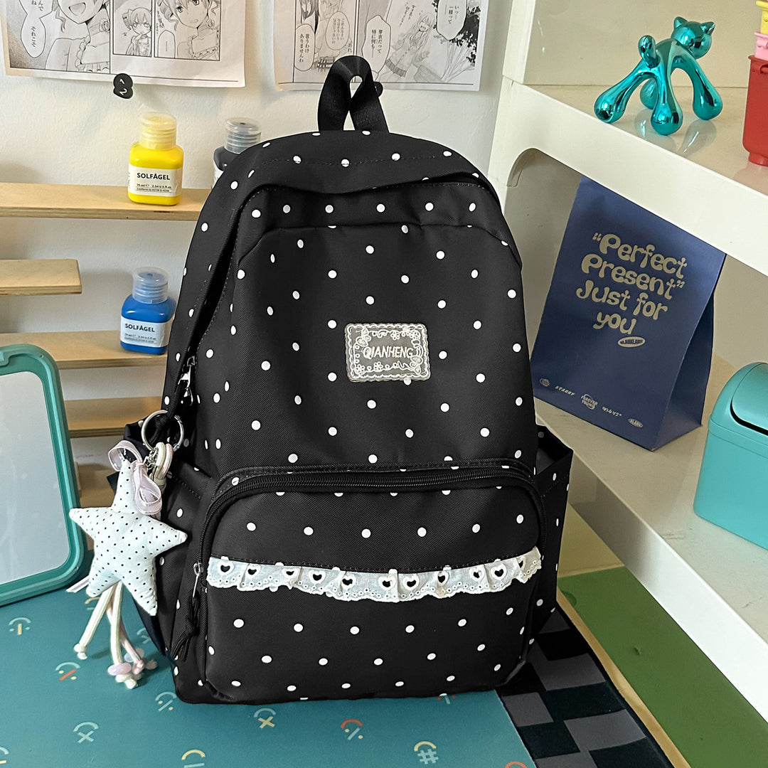 Polka Dot Dekorative Rucksack Karnz
