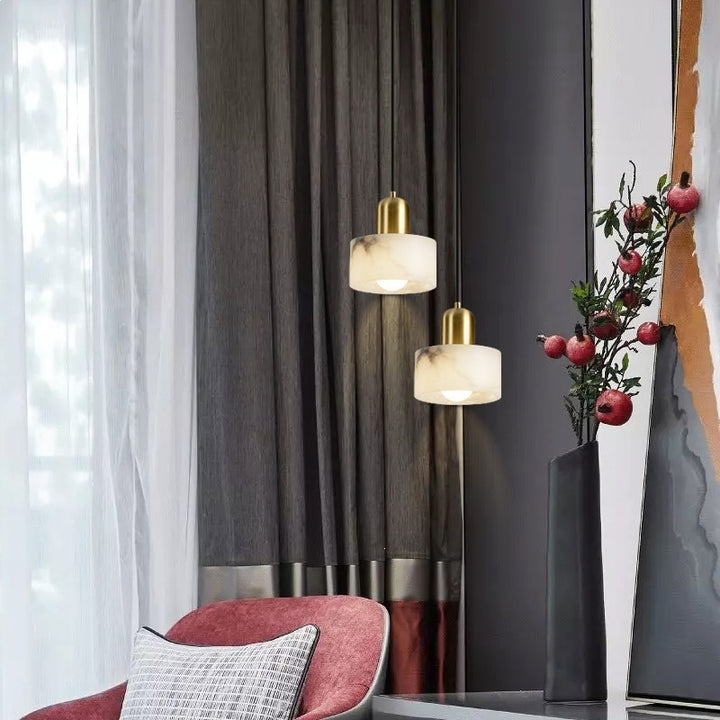 Elegante Marmor Hängeleuchte