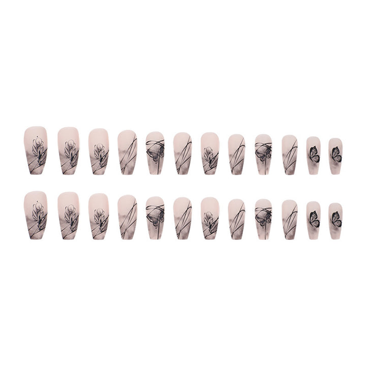 Künstlerisches abstraktes Nageldesign