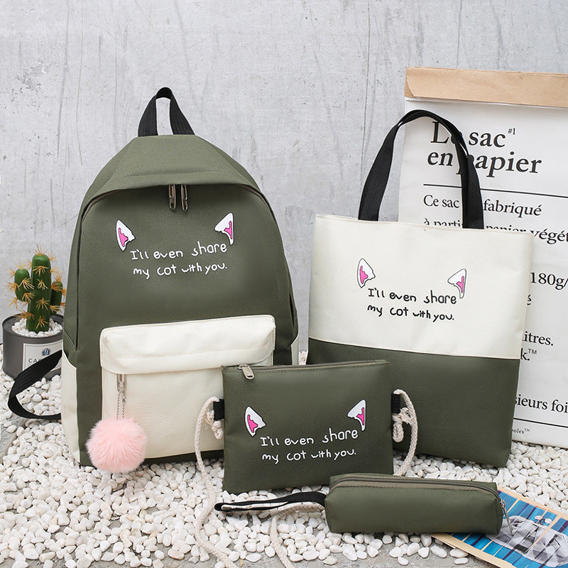 Hübsches Tiermotiv-Rucksacksset Karnz