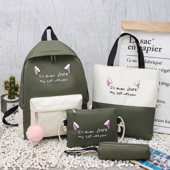 Hübsches Tiermotiv-Rucksacksset Karnz