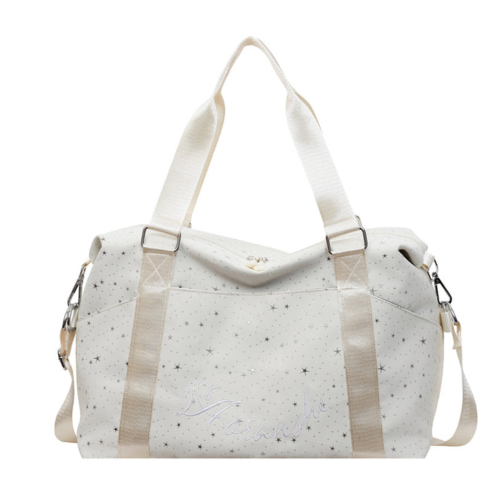 Stylische mit Sternen verzierte Reisetasche