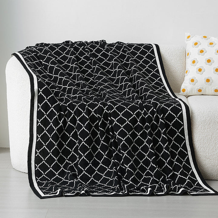 Gemütliche Strickdecke