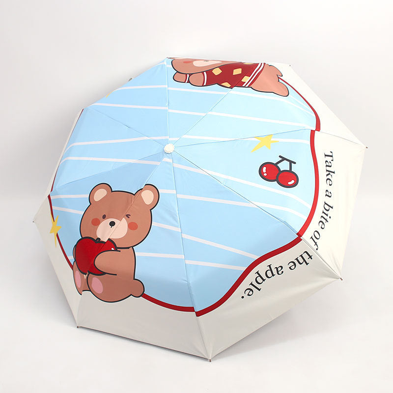 Damen Verspielter Regenschirm mit Tiermotiven Karnz