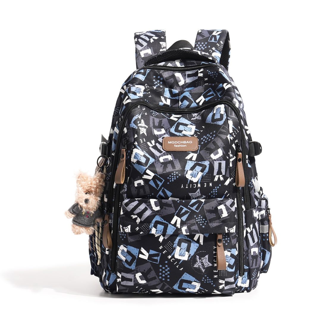 Stylischer Mehrfachfächer Grafikdruck Rucksack Karnz