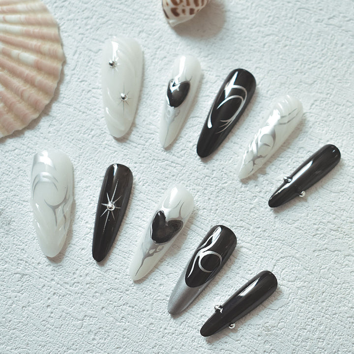 Künstlerische Stiletto-Nagelverlängerungen Karnz