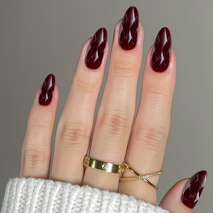 Diamantförmige Glänzende Nail Extensions Karnz