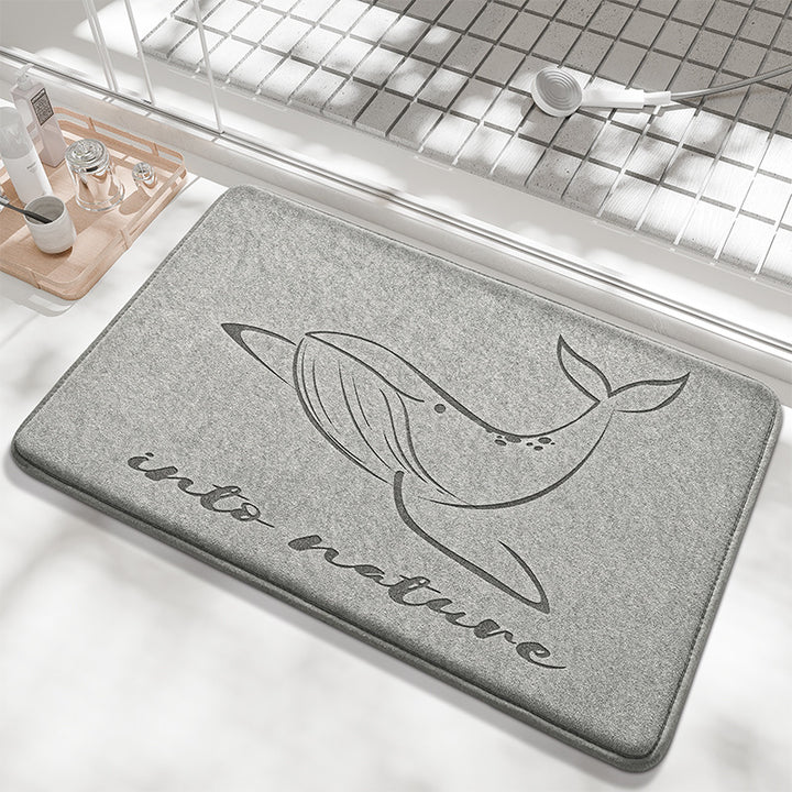 Wal-Theme Memory Foam Badmatte