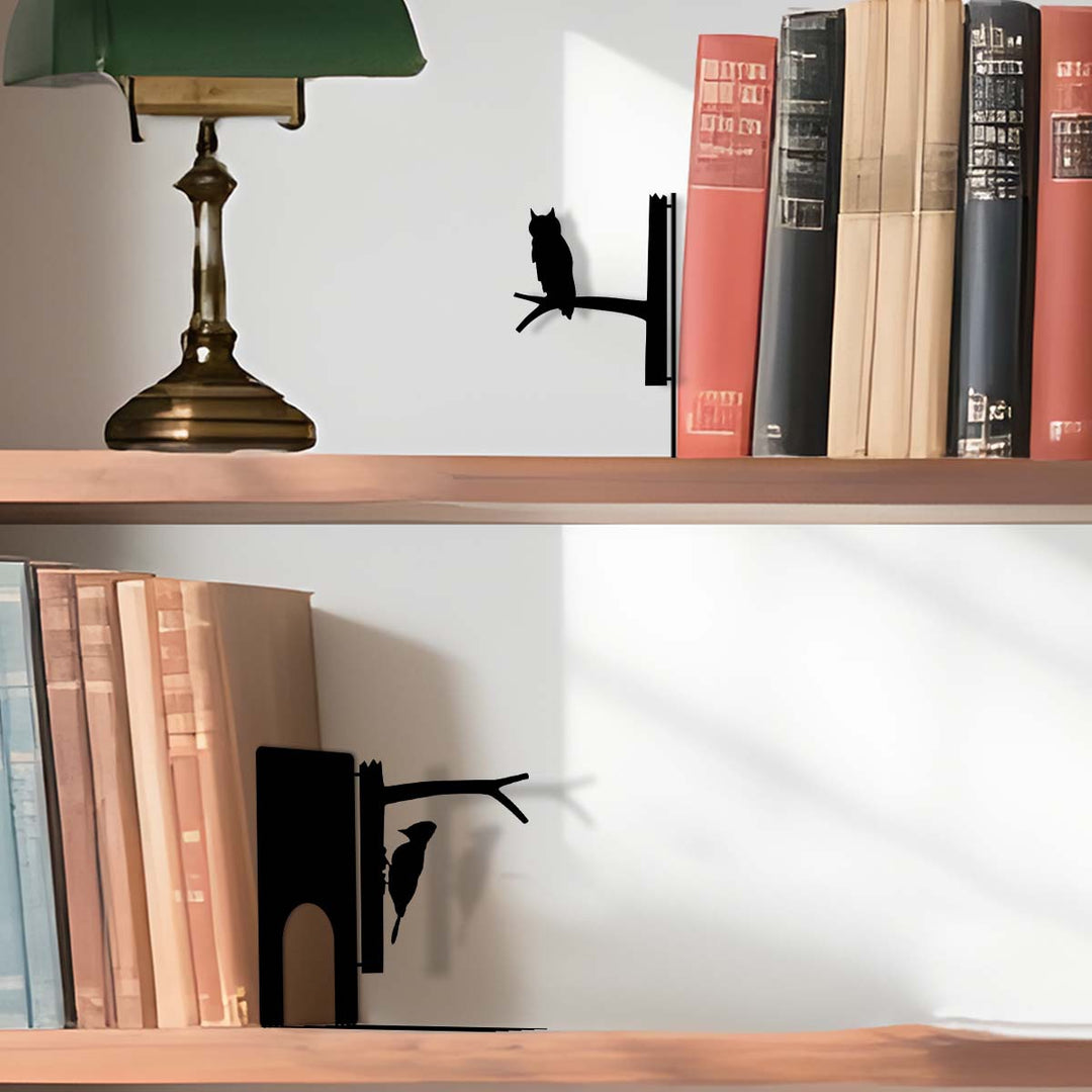 Dekorative vogelthematische Buchstützen