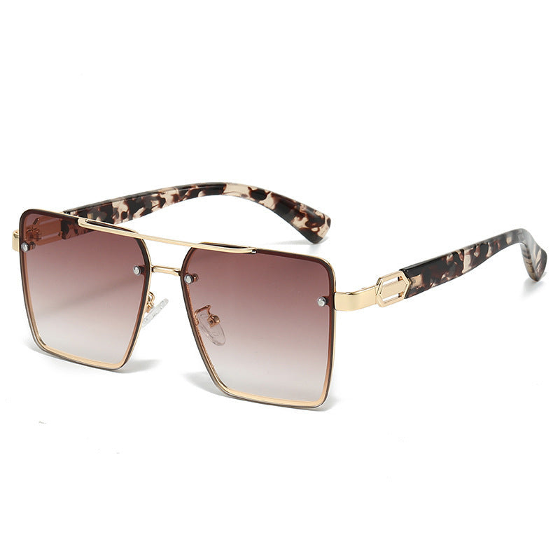 Damen quadratische Sonnenbrille mit elegantem Metallrahmen Karnz
