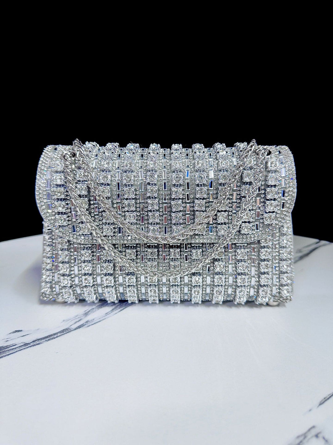 Dekorative Kristall Abend-Clutch